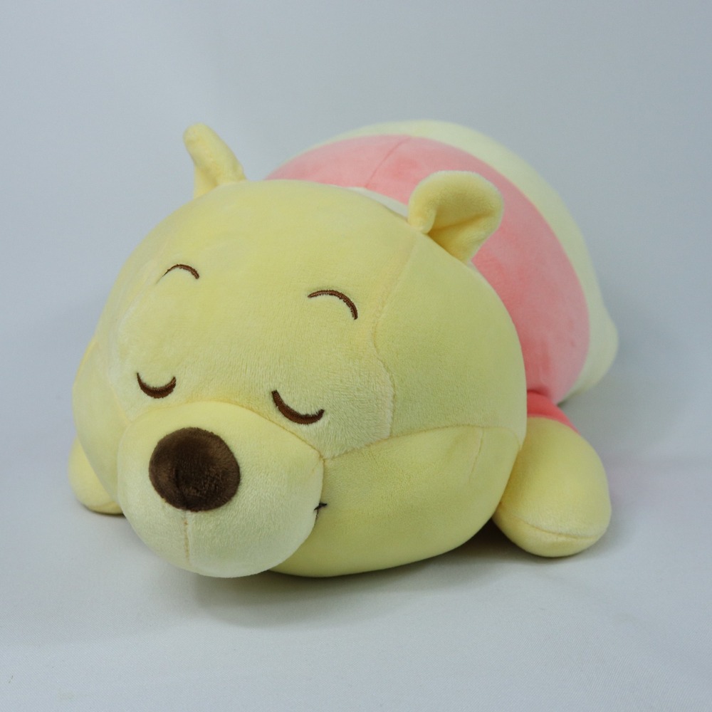 Disney MINISO Sleeping Laying Winnie the Pooh Plush Stuffed Bear 17"